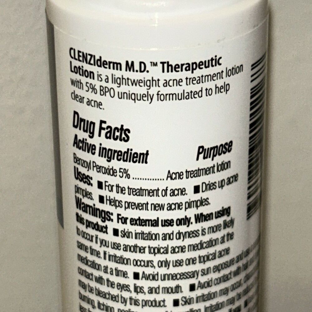 Obagi Clenziderm BPO 5% MD Therapeutic Acne Treatment Lotion 1.6 Oz Exp. 12/2027 - Picture 6 of 13